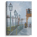 Terrace and Observation Deck at the Moulin de Blute-Fin, Montmartre (early 1887) - Vincent van Gogh - Canvas Print - UAIO LMT