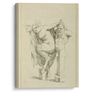 Head and torso of male stayr, and a female satyr - Peter Paul Rubens - Canvas Print