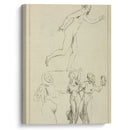 One nude and three clothed female figures - Peter Paul Rubens - Canvas Print