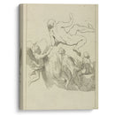 Four figures in floating positions, three amidst clouds - Peter Paul Rubens - Canvas Print