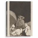Las rinde el Sueño. (Sleep overcomes them.) (1796-1797) - Francisco de Goya - Canvas Print