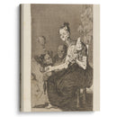 Hilan delgado. (They spin finely.) (1796-1797) - Francisco de Goya - Canvas Print