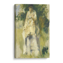 Woman Standing by a Tree (1866) - Pierre-Auguste Renoir - Canvas Print