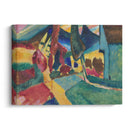Landscape with Two Poplars (1912) - Wassily Kandinsky - Canvas Print