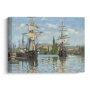 Ships Riding on the Seine at Rouen (1872-1873) - Claude Monet - Canvas Print