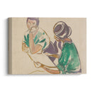 Two Women at the Table (1915-17) - Edvard Munch - Canvas Print