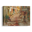 Rue Droite, dans le vieux Nice (circa 1904-1919) - Frederick Arthur Bridgman - Canvas Print