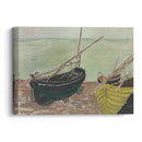 Étude de bateaux sur la plage d’Étretat (1885) - Claude Monet - Canvas Print