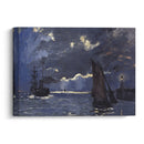 A Seascape, Shipping by Moonlight (1864) - Claude Monet - Canvas Print