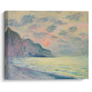 Soleil couchant, temps brumeux, Pourville (1882) - Claude Monet - Canvas Print