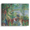 Near the Lake (1879) - Pierre-Auguste Renoir - Canvas Print