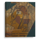 Bottle of Rum and Newspaper (1914) - Juan Gris - Canvas Print