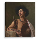 A Bischari Warrior - Jean-Léon Gérôme - Canvas Print