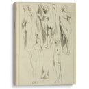 Studies of standing female nudes and a pair of feet - Peter Paul Rubens - Canvas Print