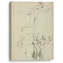 One nude and three clothed female figures - Peter Paul Rubens - Canvas Print