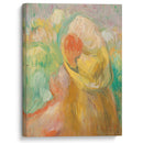 Petite fille au chapeau jaune - Pierre-Auguste Renoir - Canvas Print