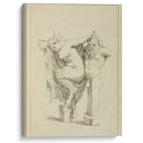 Head and torso of male stayr, and a female satyr - Peter Paul Rubens - Canvas Print