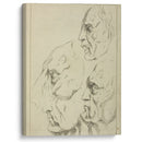 Four faces–three human, one horse– in profile - Peter Paul Rubens - Canvas Print