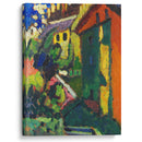 Treppe zum Schloss (Murnau) (1909) - Wassily Kandinsky - Canvas Print