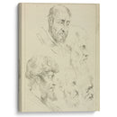 Five studies of men’s heads, four in profile - Peter Paul Rubens - Canvas Print