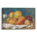 Nature morte aux pommes et à poire (circa 1889) - Pierre-Auguste Renoir - Canvas Print