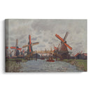 Mills at Westzijderveld near Zaandam (1871) - Claude Monet - Canvas Print