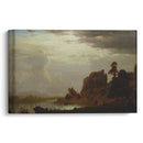 On the Sweetwater near the Devil’s Gate (1860) - Albert Bierstadt - Canvas Print