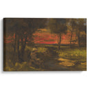 Breton spinner - Gustave Courbet - Canvas Print