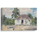 Native hut at Nassau (1885) - Winslow Homer - Canvas Print