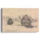 Stacks of Wheat (1891) - Claude Monet - Canvas Print