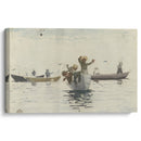 Four Rowboats with Children (1880) - Winslow Homer - Canvas Print