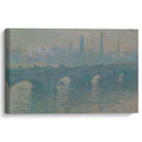 Waterloo Bridge, Gray Weather (1900) - Claude Monet - Canvas Print