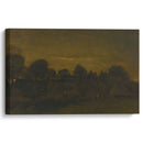 Farming Village at Twilight (1884) - Vincent van Gogh - Canvas Print