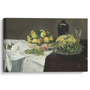 Still Life with Melon and Peaches (c. 1866) - Édouard Manet - Canvas Print