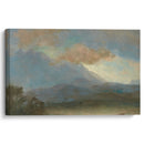 Indian Canoe at Lakeside - Albert Bierstadt - Canvas Print