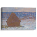 Stack of Wheat (Snow Effect, Overcast Day) (1890-91) - Claude Monet - Canvas Print
