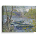 Fishing in Spring, the Pont de Clichy (Asnières) (1887) - Vincent van Gogh - Canvas Print - UAIO LMT
