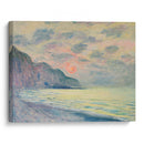 Soleil couchant, temps brumeux, Pourville (1882) - Claude Monet - Canvas Print
