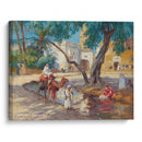 A view of an Algerian village - Frederick Arthur Bridgman - Canvas Print
