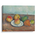 Nature morte; pommes et poires (circa 1888-90) - Paul Cézanne - Canvas Print