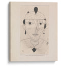 Portrait Sketch of a Costumed Lady (1924) - Paul Klee - Canvas Print
