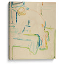 Akt med kne på seng (1918-1920) - Edvard Munch - Canvas Print