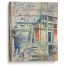 The Building Of The Winter Studio (1929) - Edvard Munch - Canvas Print