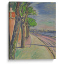 Trees By The Canal (1908) - Edvard Munch - Canvas Print