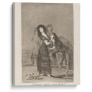 Quien mas rendido (Which of them is the more overcome) (1796-1797) - Francisco de Goya - Canvas Print