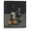 Still Life with Bottle, Glass, and Lemons (1867–69) - Paul Cézanne - Canvas Print