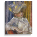 Woman with a Hat - Pierre-Auguste Renoir - Canvas Print