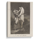 A caza de dientes. (Out hunting for teeth.) (1796-1797) - Francisco de Goya - Canvas Print