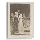 El si pronuncian y la mano alargan Al primero que llega. (They say yes and give their hand to the first comer.) (1796-1797) - Francisco de Goya - Canvas Print