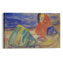 Melancholy. Weeping Woman on the Beach (1906) - Edvard Munch - Canvas Print